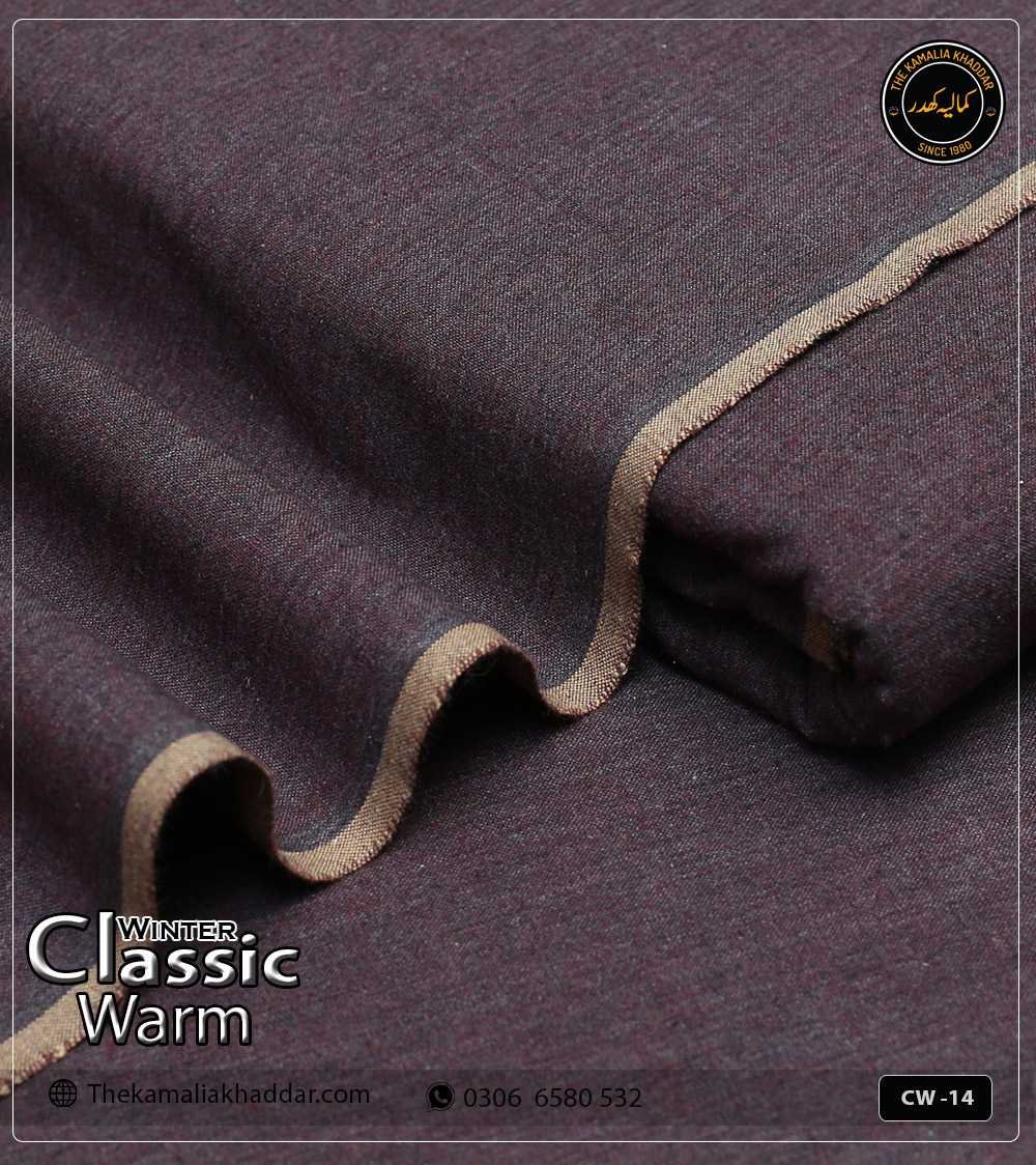 classicwarm-original-kamalia-khaddar-winter-collection-CW--14 Original ClassicWarm Kamalia Khaddar unstitched suit from the winter collection showing rich texture and vibrant colors