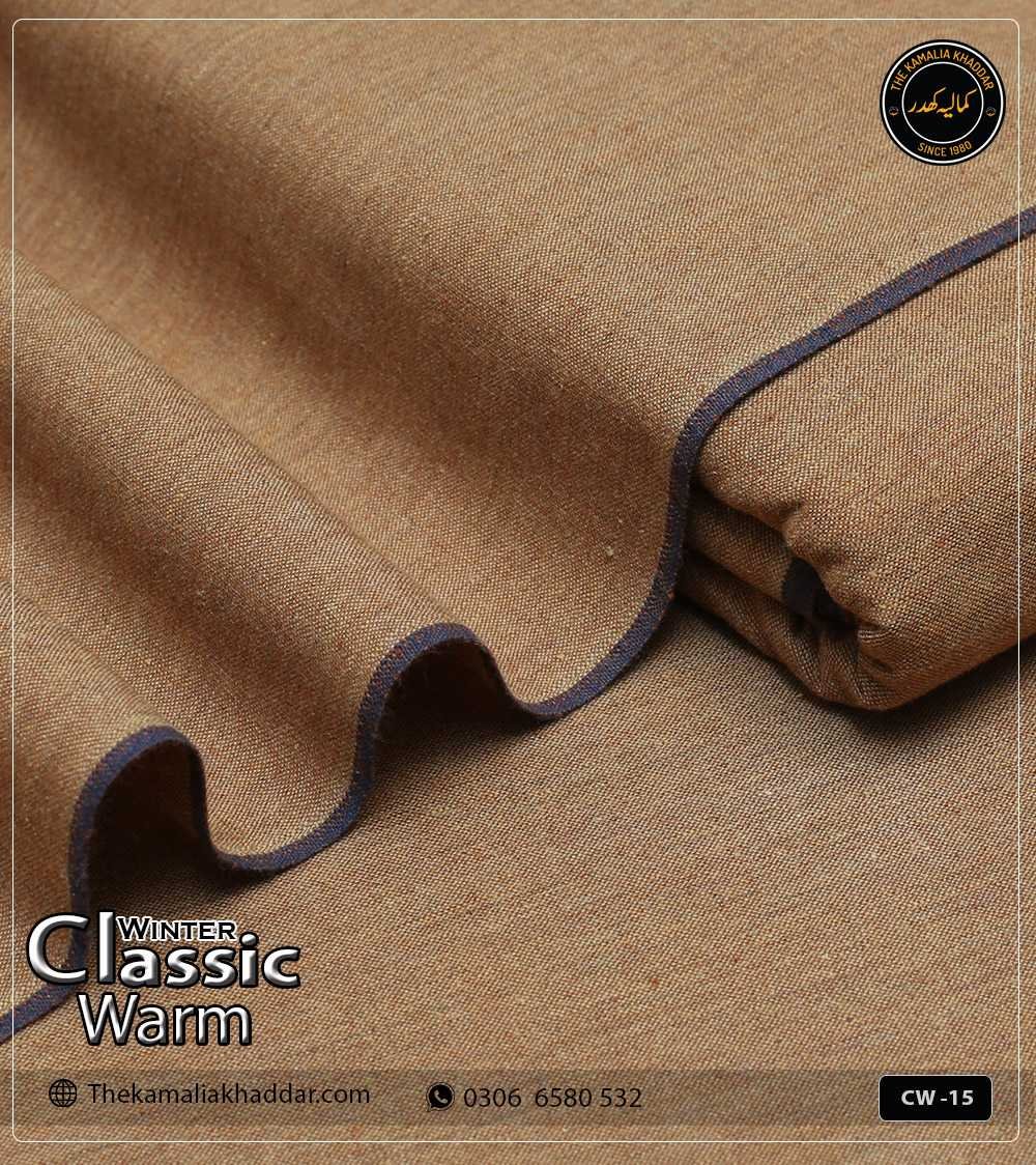 classicwarm-original-kamalia-khaddar-winter-collection-CW--15 Original ClassicWarm Kamalia Khaddar unstitched suit from the winter collection showing rich texture and vibrant colors