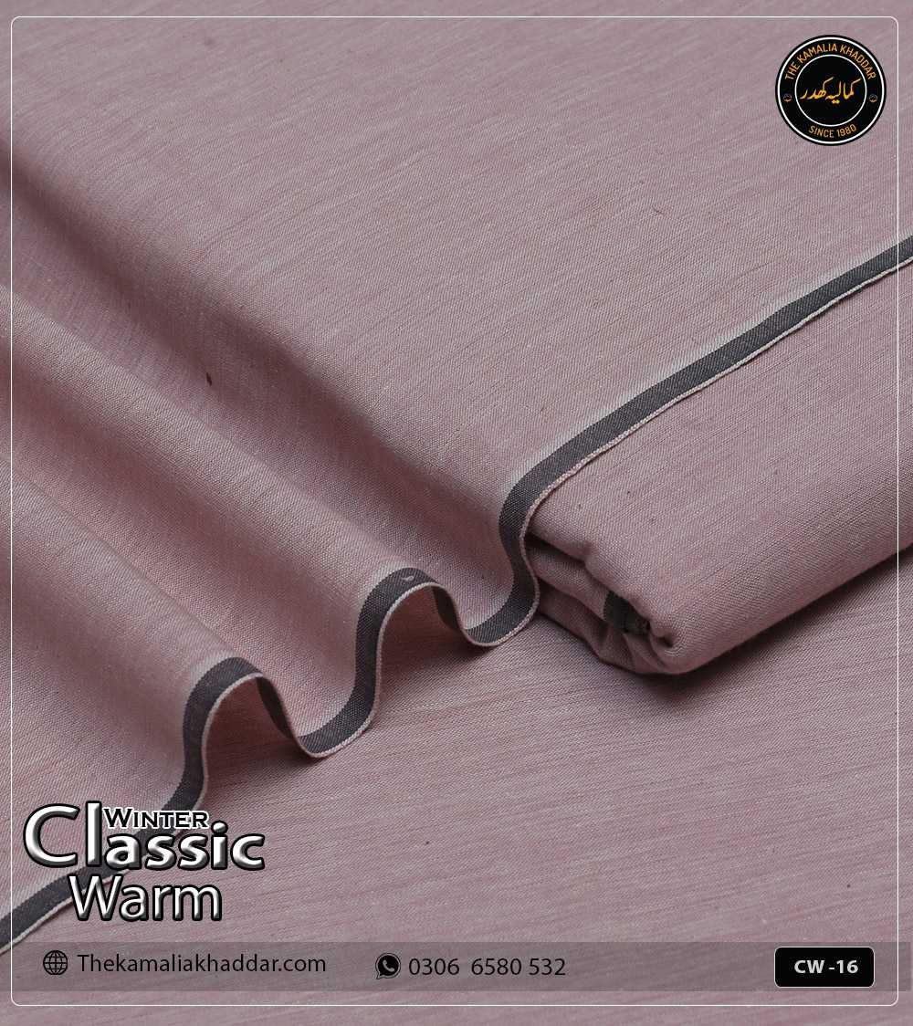 classicwarm-original-kamalia-khaddar-winter-collection-CW--16 Original ClassicWarm Kamalia Khaddar unstitched suit from the winter collection showing rich texture and vibrant colors
