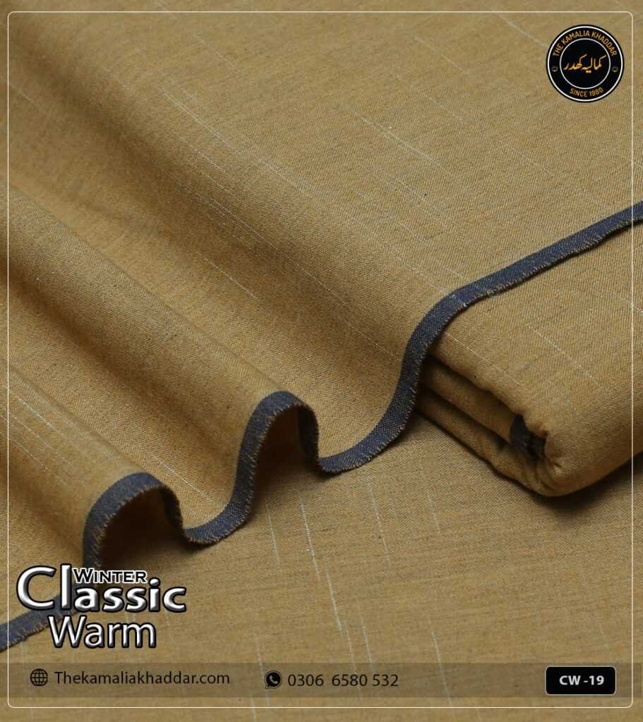 Shipment Tracking 17 Original ClassicWarm Kamalia Khaddar unstitched suit from the winter collection showing rich texture and vibrant colors