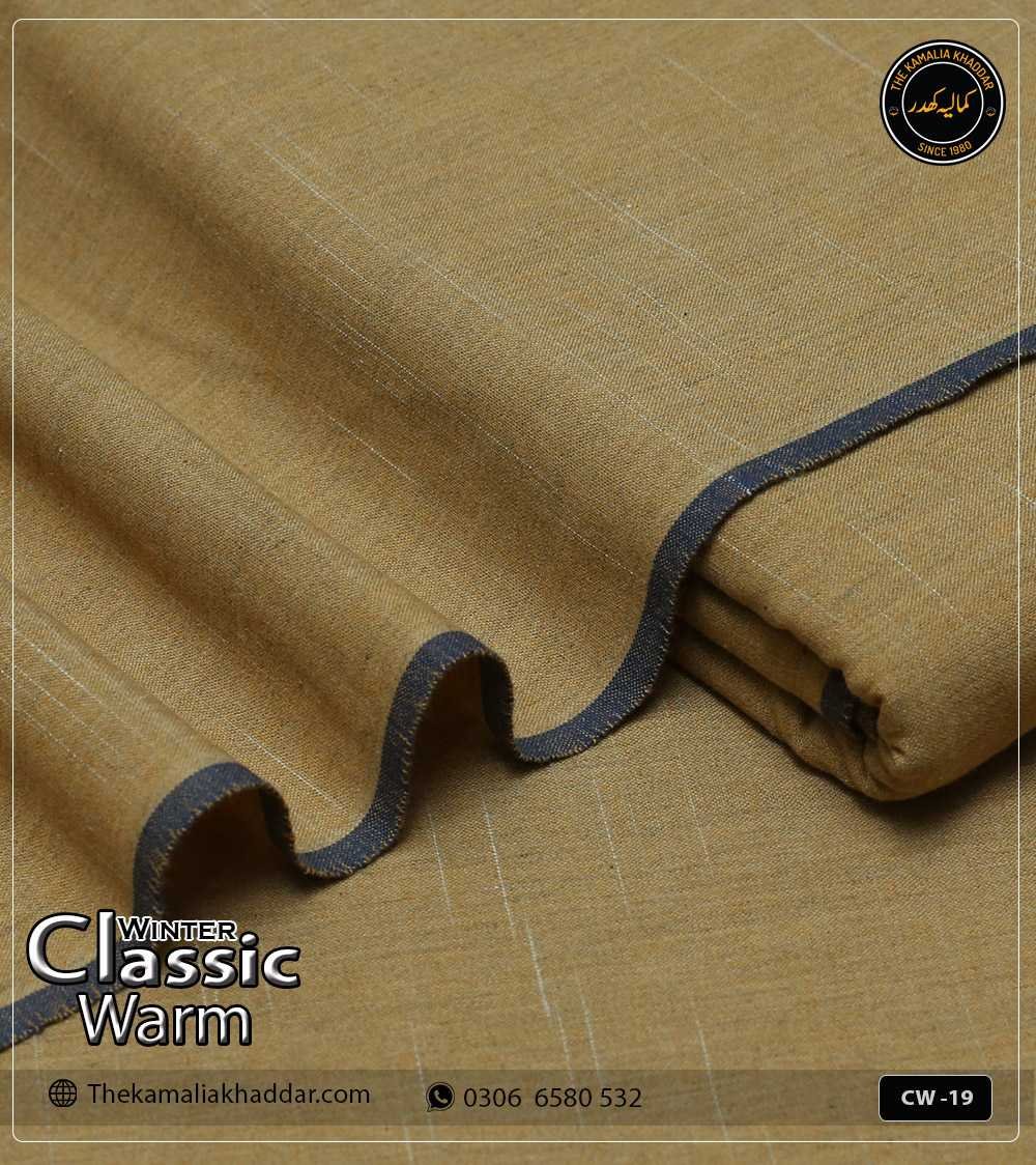 classicwarm-original-kamalia-khaddar-winter-collection-CW--19 Original ClassicWarm Kamalia Khaddar unstitched suit from the winter collection showing rich texture and vibrant colors