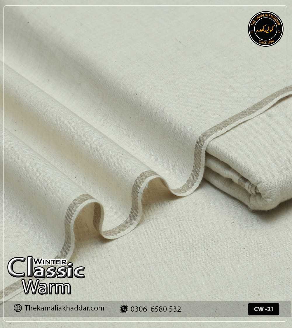 classicwarm-original-kamalia-khaddar-winter-collection-CW--21 Original ClassicWarm Kamalia Khaddar unstitched suit from the winter collection showing rich texture and vibrant colors