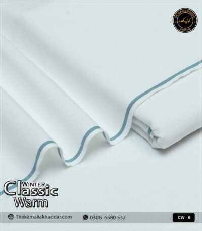 Original ClassicWarm Kamalia Khaddar unstitched suit from the winter collection showing rich texture and vibrant colors
