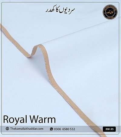 Royal Warm Pure Cotton Kamalia Khaddar Winter Fabric Suit