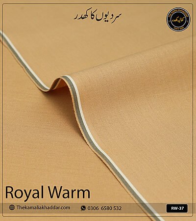 Royal Warm Pure Cotton Kamalia Khaddar Winter Fabric Suit