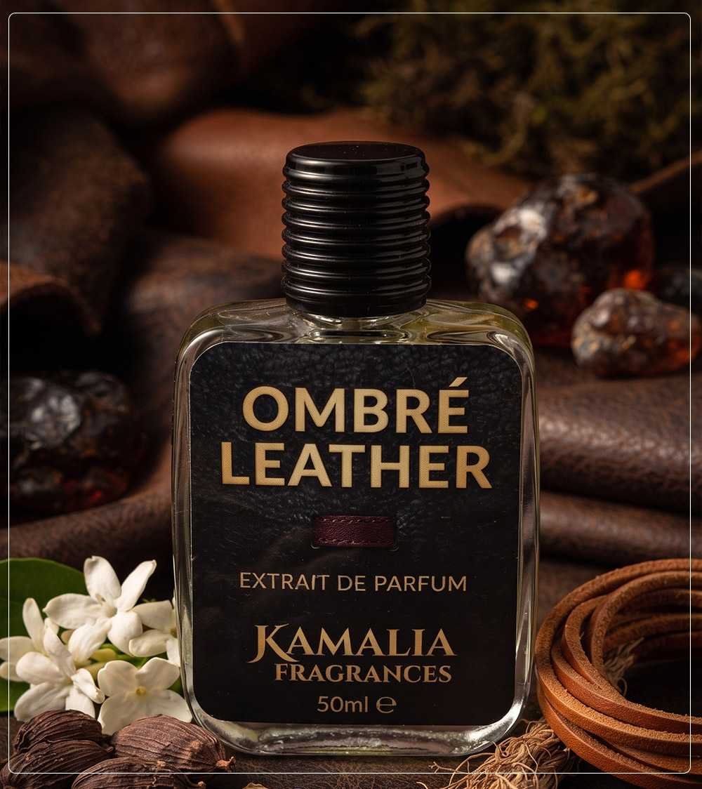 omber-leather Ombre Leather Perfume by Kamalia Fragrances – Long-Lasting Rich Leather & Warm Amber EDP - Image 1