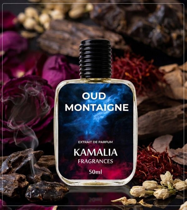 Oud Montaigne Perfume by Kamalia Fragrances – Long-Lasting Rich Leather & Warm Amber EDP