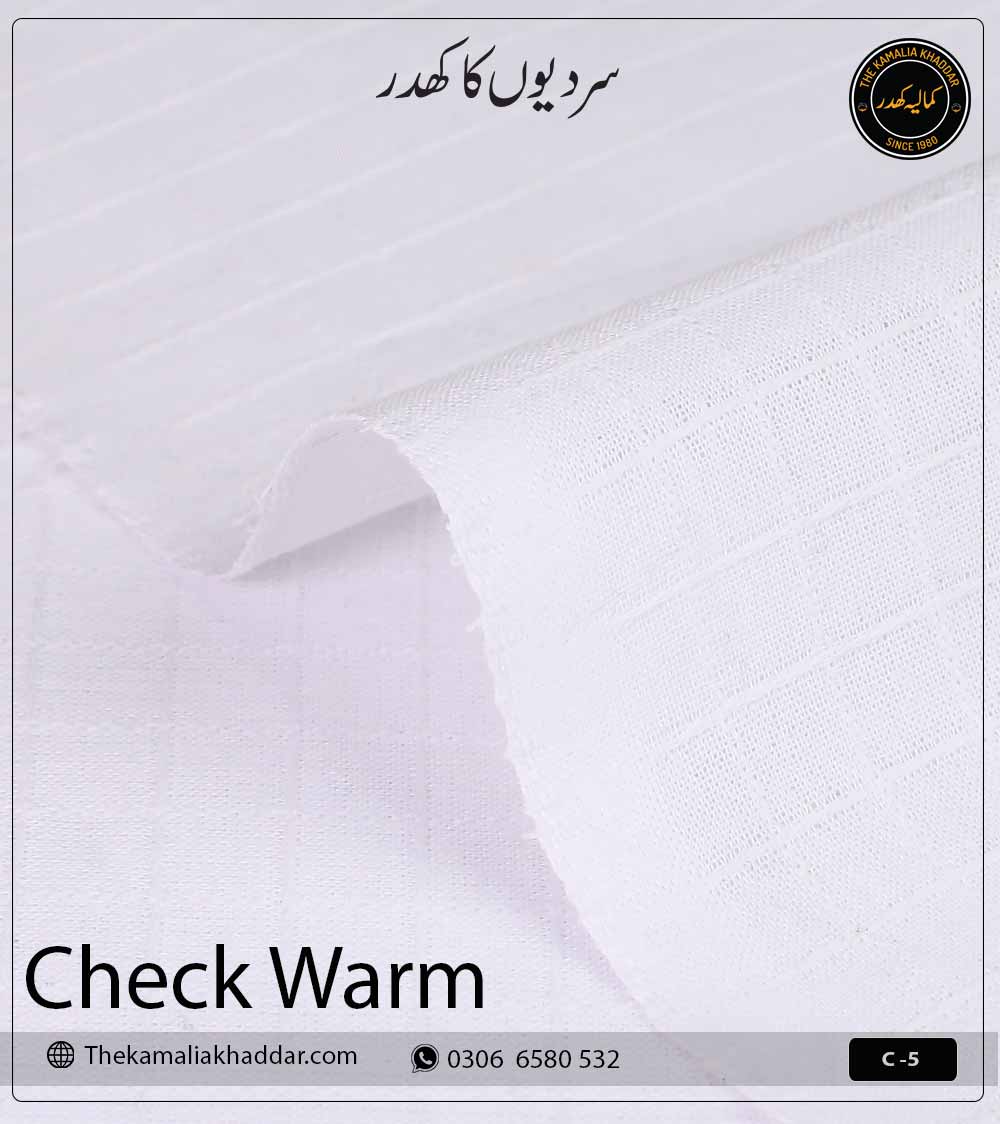 C-5 Check Warm | Kamalia Khaddar Winter Collection | C-5 - Image 1