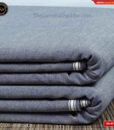 SG-471 Premium Plus Kamalia Khaddar Winter Double Goli in White – Original Kamalia Khaddar winter fabric