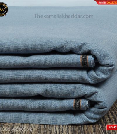 SG-473 Premium Plus Kamalia Khaddar Winter Double Goli in White – Original Kamalia Khaddar winter fabric