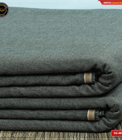 SG-482 Premium Plus Kamalia Khaddar Winter Double Goli in White – Original Kamalia Khaddar winter fabric