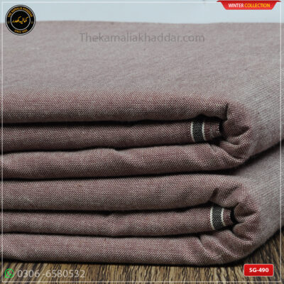 SG-490 Premium Plus Kamalia Khaddar Winter Double Goli in White – Original Kamalia Khaddar winter fabric