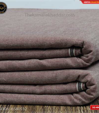 SG-490 Premium Plus Kamalia Khaddar Winter Double Goli in White – Original Kamalia Khaddar winter fabric