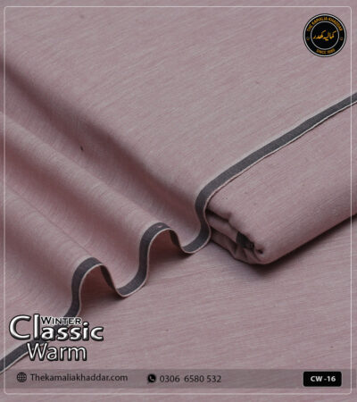 Original ClassicWarm Kamalia Khaddar unstitched suit from the winter collection showing rich texture and vibrant colors