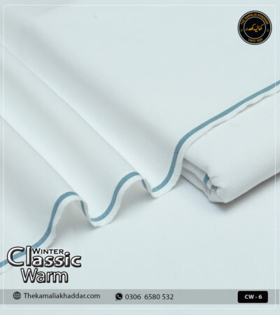 Original ClassicWarm Kamalia Khaddar unstitched suit from the winter collection showing rich texture and vibrant colors
