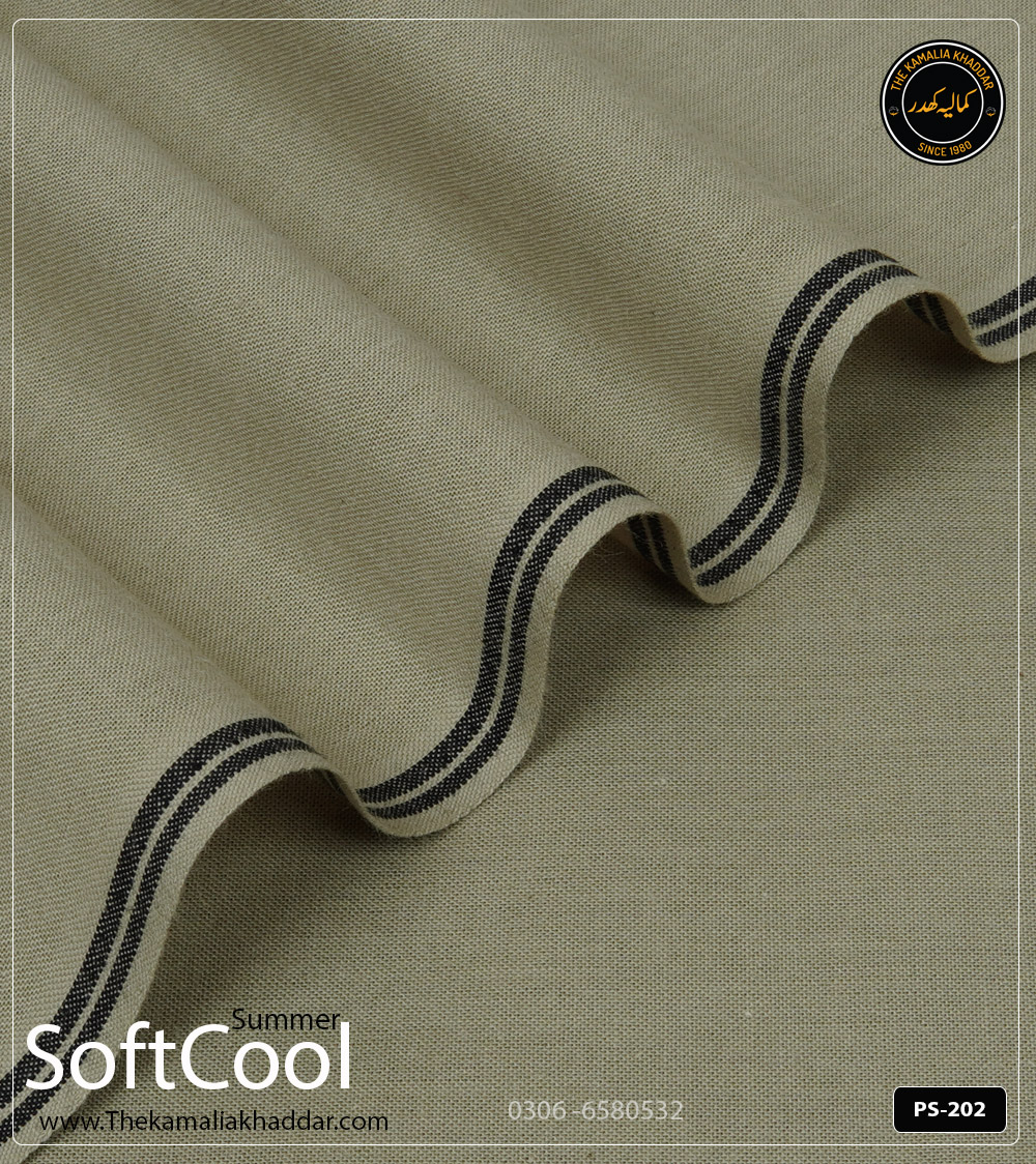 Premium Kamalia Khaddar Summer Collection | Sand | PS-202 Kamalia Khaddar Summer Collection – Premium Kamalia Khaddar Fabric, 100% Cotton, Non-Chemicalized, Vibrant Colors, Unstitched Kamaliya Khaddar Cloth