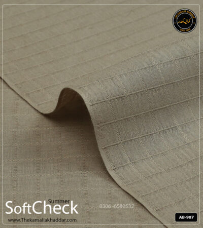 Soft Check Kamalia Khaddar Summer Collection | AB-907